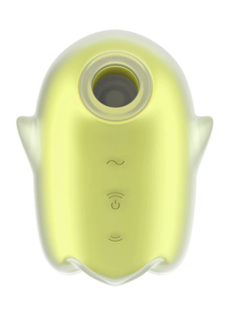 Stimulateur de clitoris fluorescent vibration et air pulsé USB vert Glowing Ghost Satisfyer - CC597852